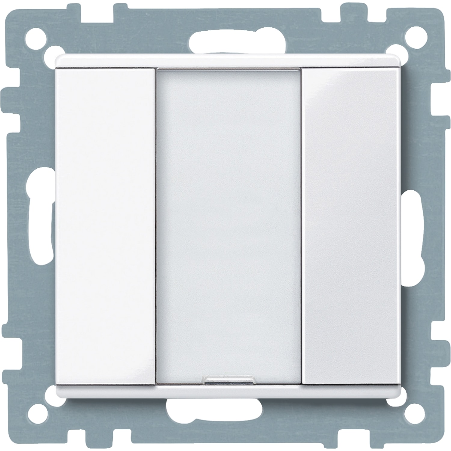 SCHNEIDER ELECTRIC - Pulsantiera multifunzione singola plus, bianco attivo, SystemM