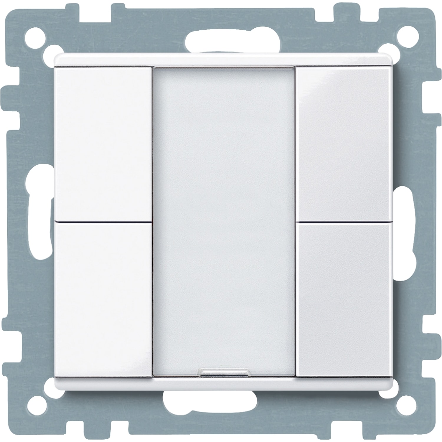 SCHNEIDER ELECTRIC - Pulsantiera multifunzione doppia plus, bianco attivo, SystemM