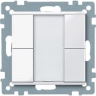 SCHNEIDER ELECTRIC - Pulsantiera multifunzione doppia plus, bianco attivo, SystemM