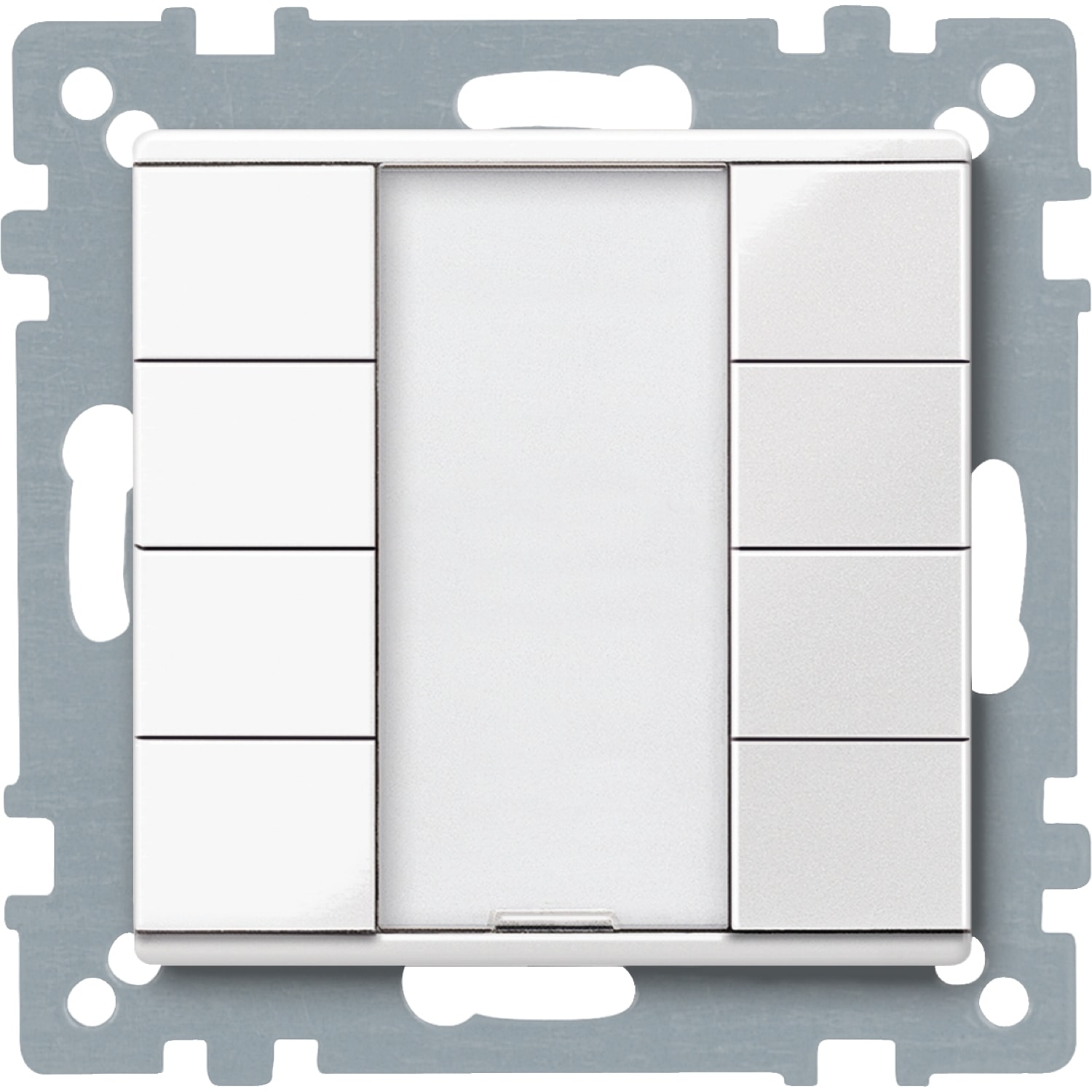 SCHNEIDER ELECTRIC - Pulsantiera multifunzione quadrupla plus, bianco polare, SystemM
