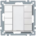 SCHNEIDER ELECTRIC - Pulsantiera multifunzione quadrupla plus, bianco polare, SystemM
