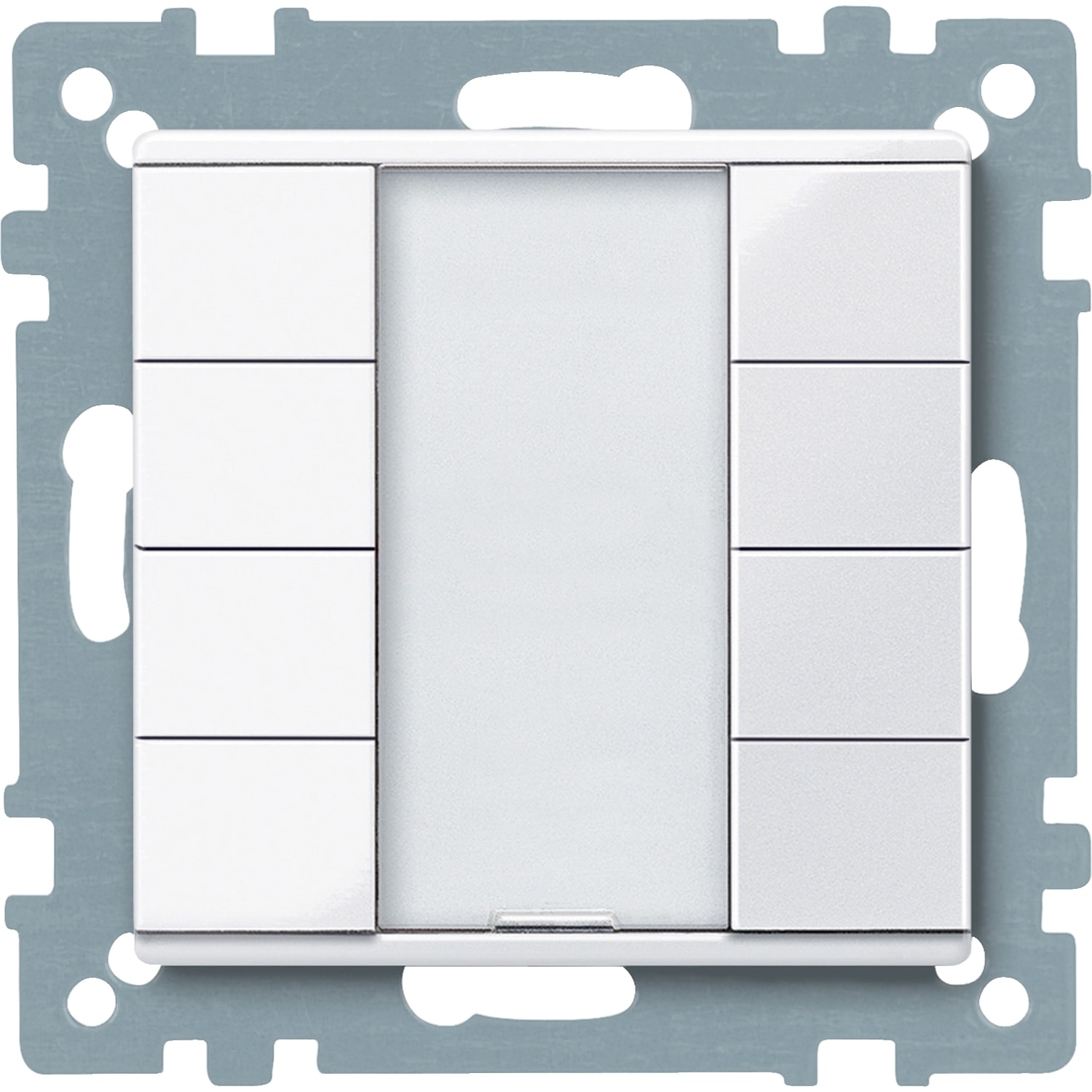 SCHNEIDER ELECTRIC - Pulsantiera multifunzione quadrupla plus, bianco attivo, SystemM