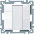 SCHNEIDER ELECTRIC - Pulsantiera multifunzione quadrupla plus, bianco attivo, SystemM