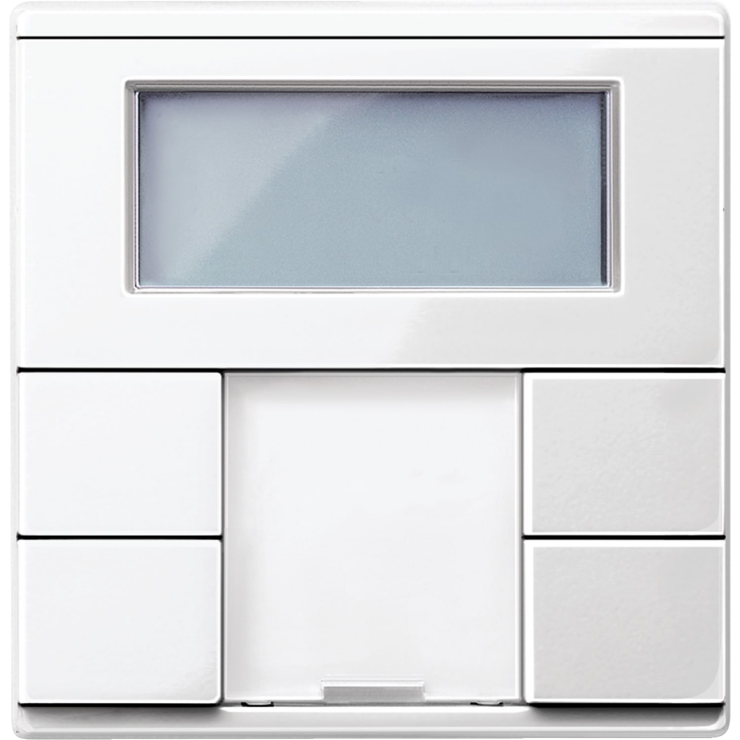 SCHNEIDER ELECTRIC - Pulsantiera multifunzione doppia con unità controllo T ambiente bianco polare SM