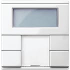 SCHNEIDER ELECTRIC - Pulsantiera multifunzione doppia con unità controllo T ambiente bianco polare SM