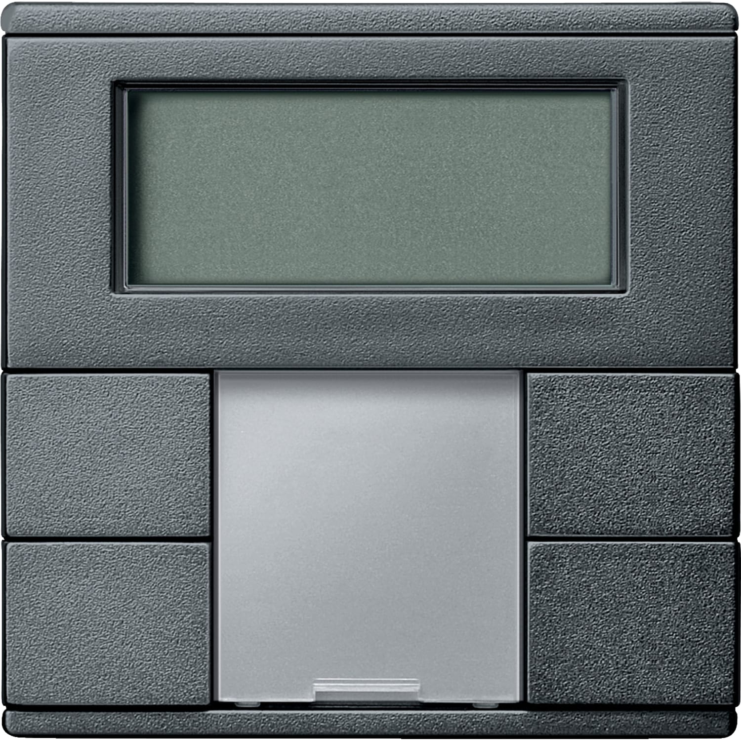 SCHNEIDER ELECTRIC - Pulsantiera multifunzione doppia con unità controllo T ambiente antracite SM