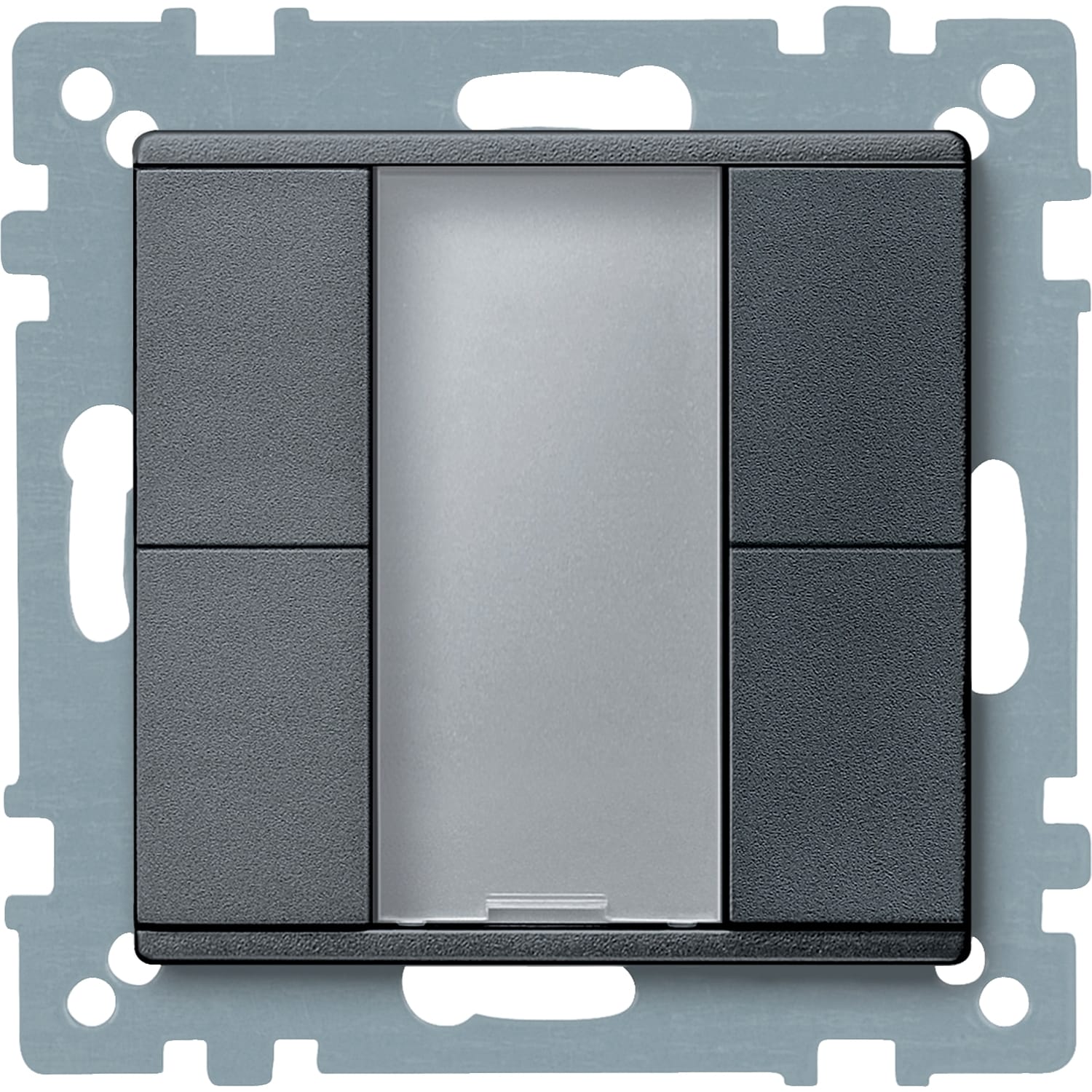 SCHNEIDER ELECTRIC - Pulsantiera multifunzione doppia plus, antracite, SystemM