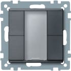SCHNEIDER ELECTRIC - Pulsantiera multifunzione doppia plus, antracite, SystemM
