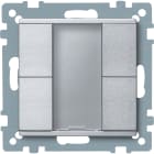 SCHNEIDER ELECTRIC - Pulsantiera multifunzione doppia plus, alluminio, SystemM
