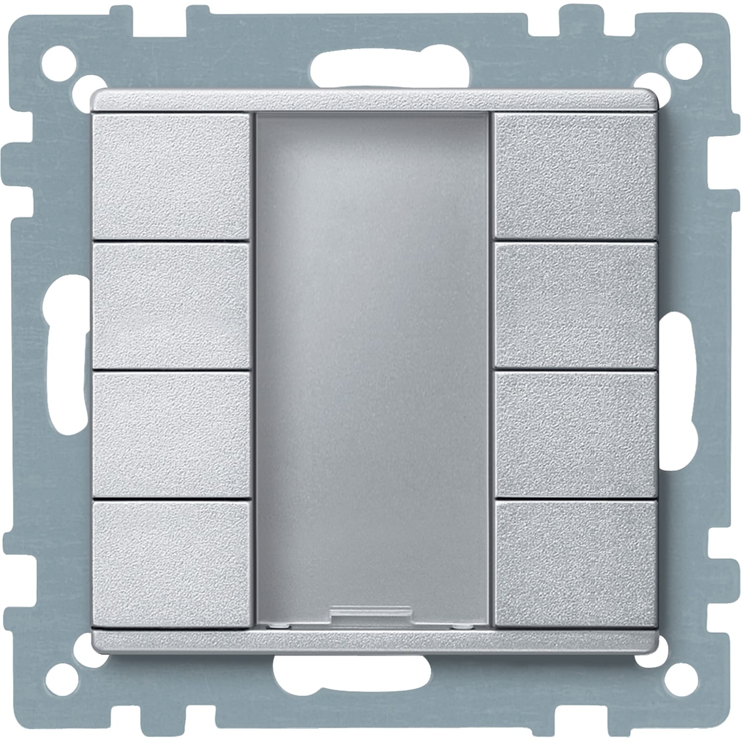 SCHNEIDER ELECTRIC - Pulsantiera multifunzione quadrupla plus, alluminio, SystemM