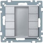 SCHNEIDER ELECTRIC - Pulsantiera multifunzione quadrupla plus, alluminio, SystemM