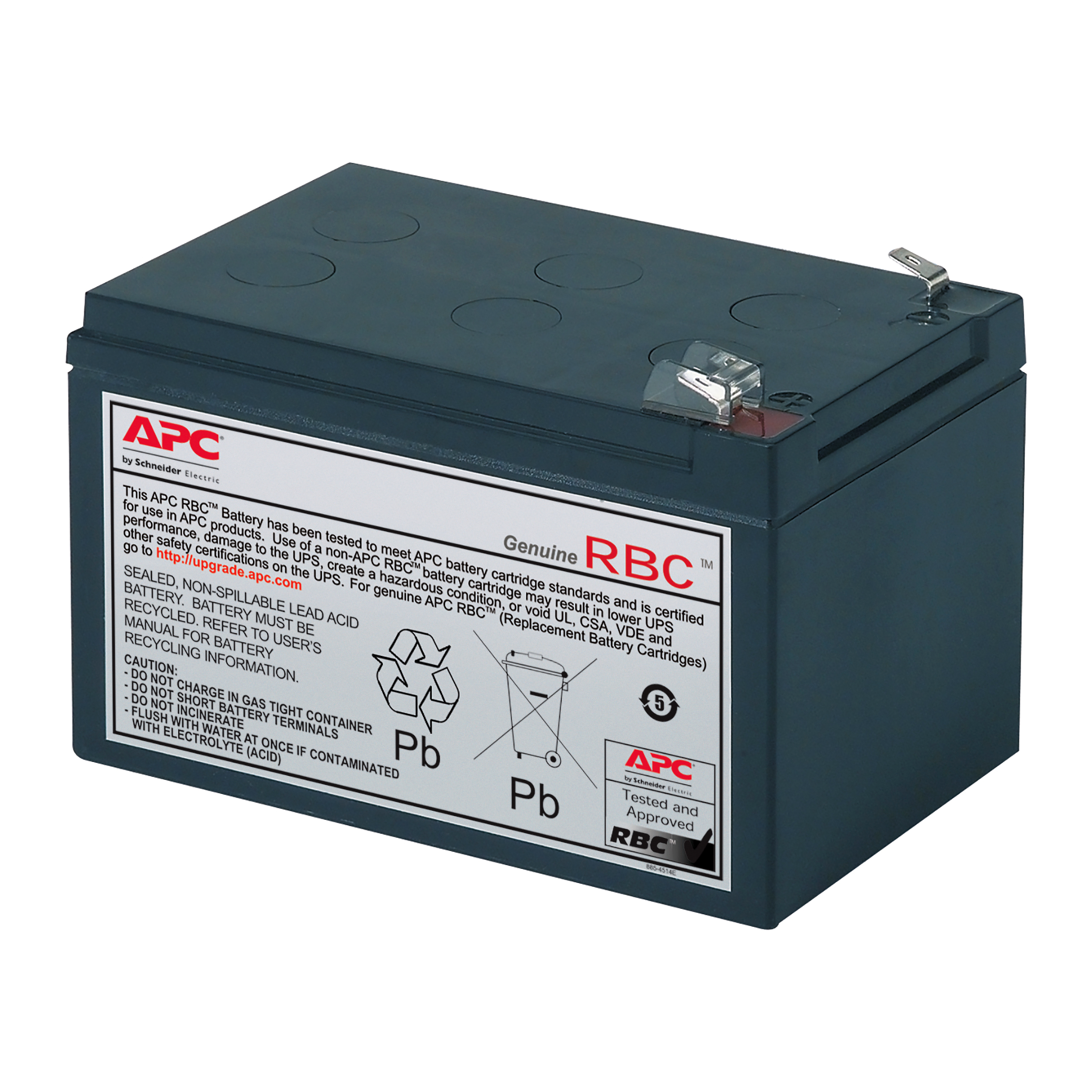 SCHNEIDER ELECTRIC - Cartuccia batteria di ricambio APC n. 4 con 2 anni di garanzia