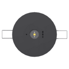 SCHNEIDER ELECTRIC - Exiway Smartbeam, Incasso, IP42, Autoalimentato,Activa/DiCube, 220 lm, 3h, aree antipanico, nero, illuminazione di sicurezza