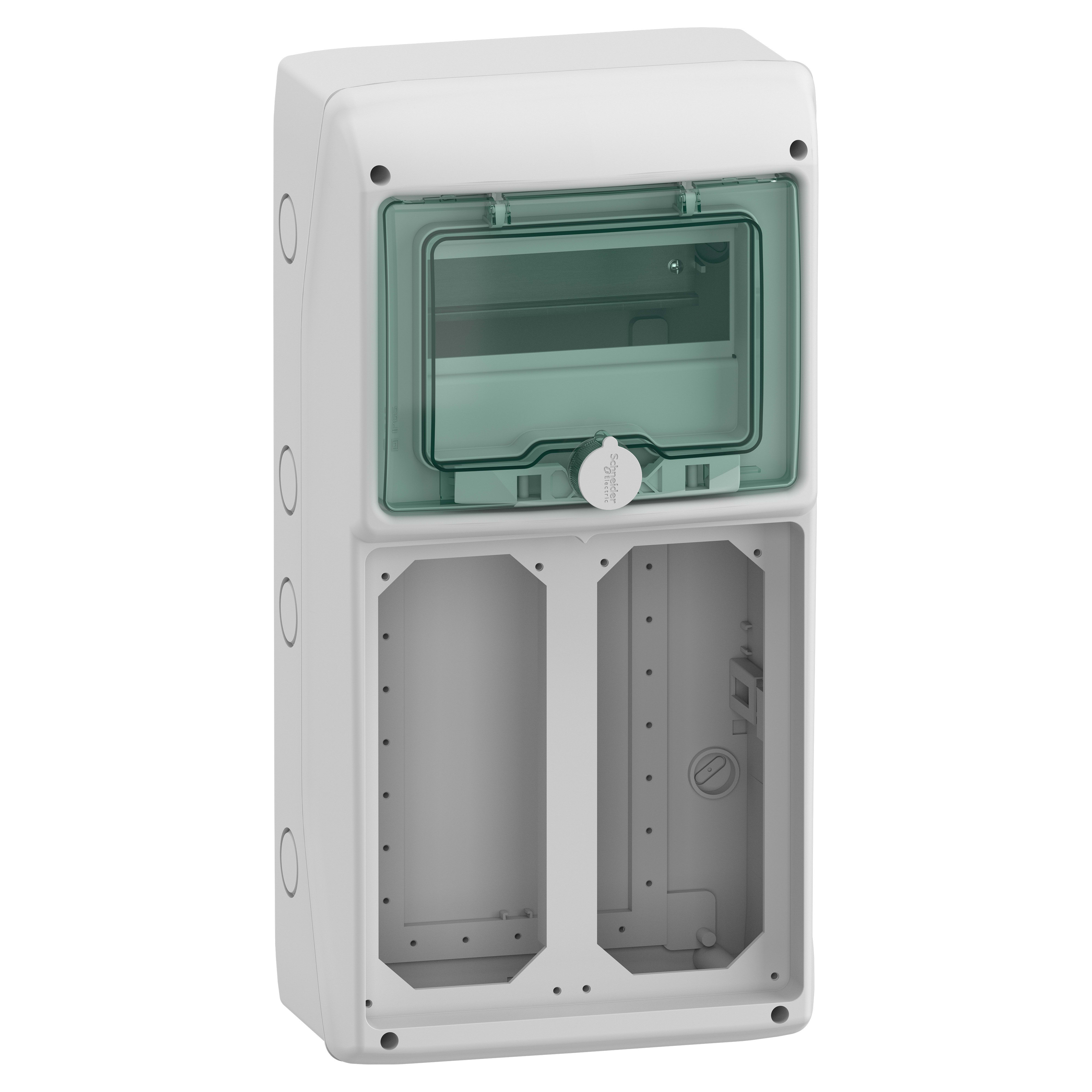 SCHNEIDER ELECTRIC - Quadro Mureva Enclosures IP65 8 moduli 2 prese interbloccata Unika