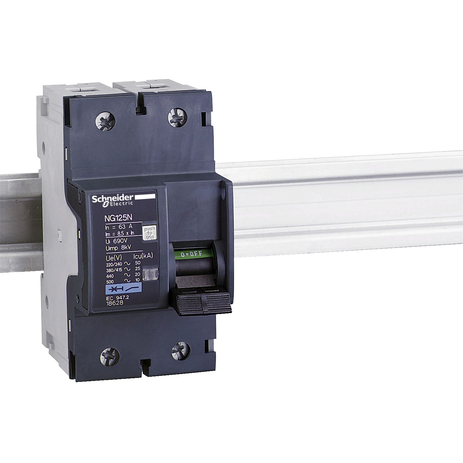 SCHNEIDER ELECTRIC - Interruttore magnetotermico NG125N 2P C 40A 25kA
