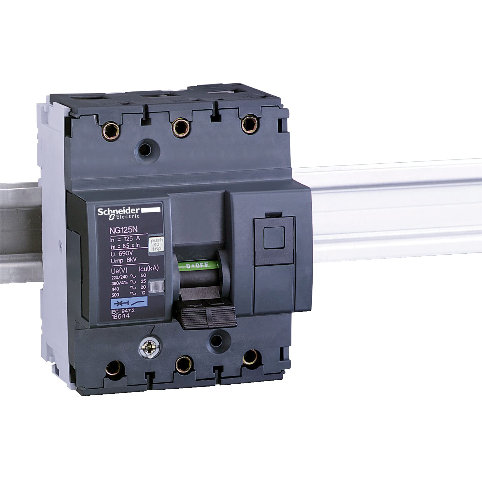 SCHNEIDER ELECTRIC - Interruttore magnetotermico NG125N 3P C 100A 25kA