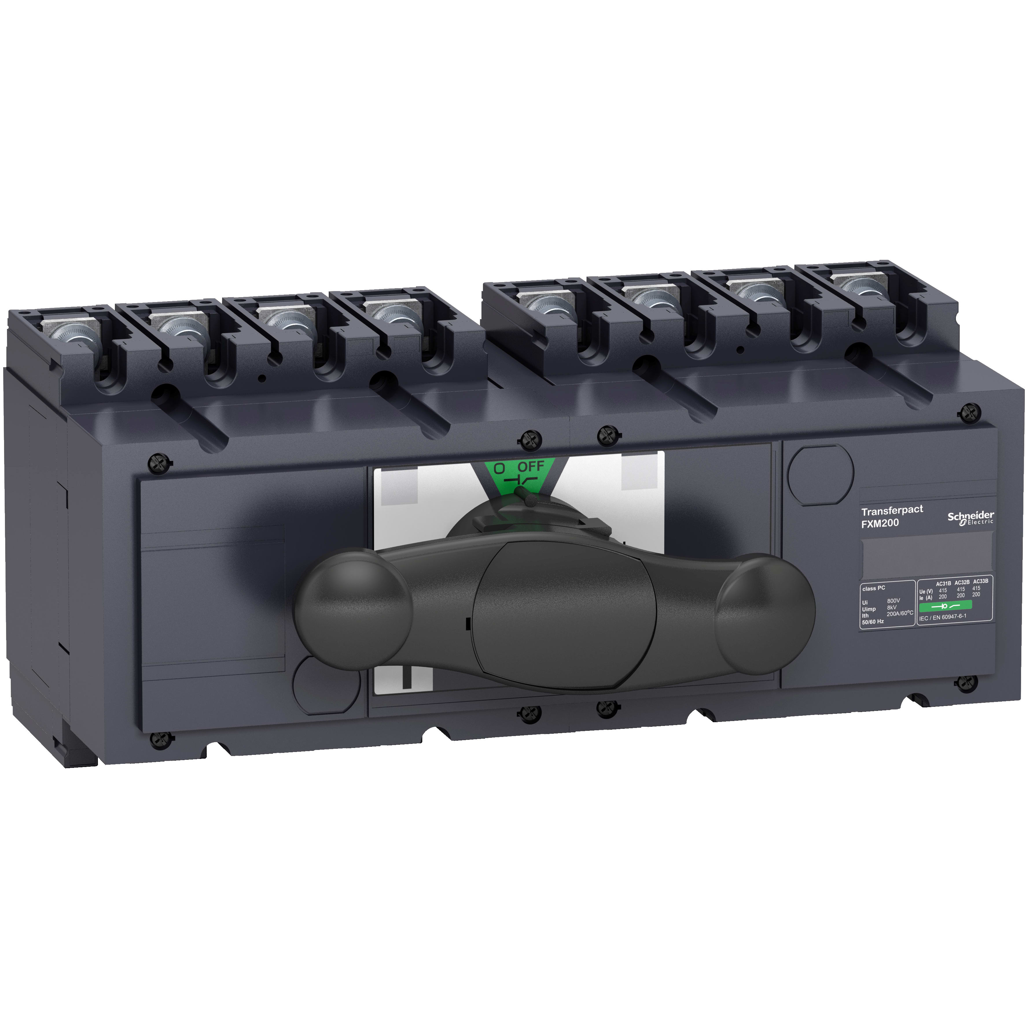 SCHNEIDER ELECTRIC - Commutatore sorgente manuale Interpact INS250 - 200 A - 4 poli
