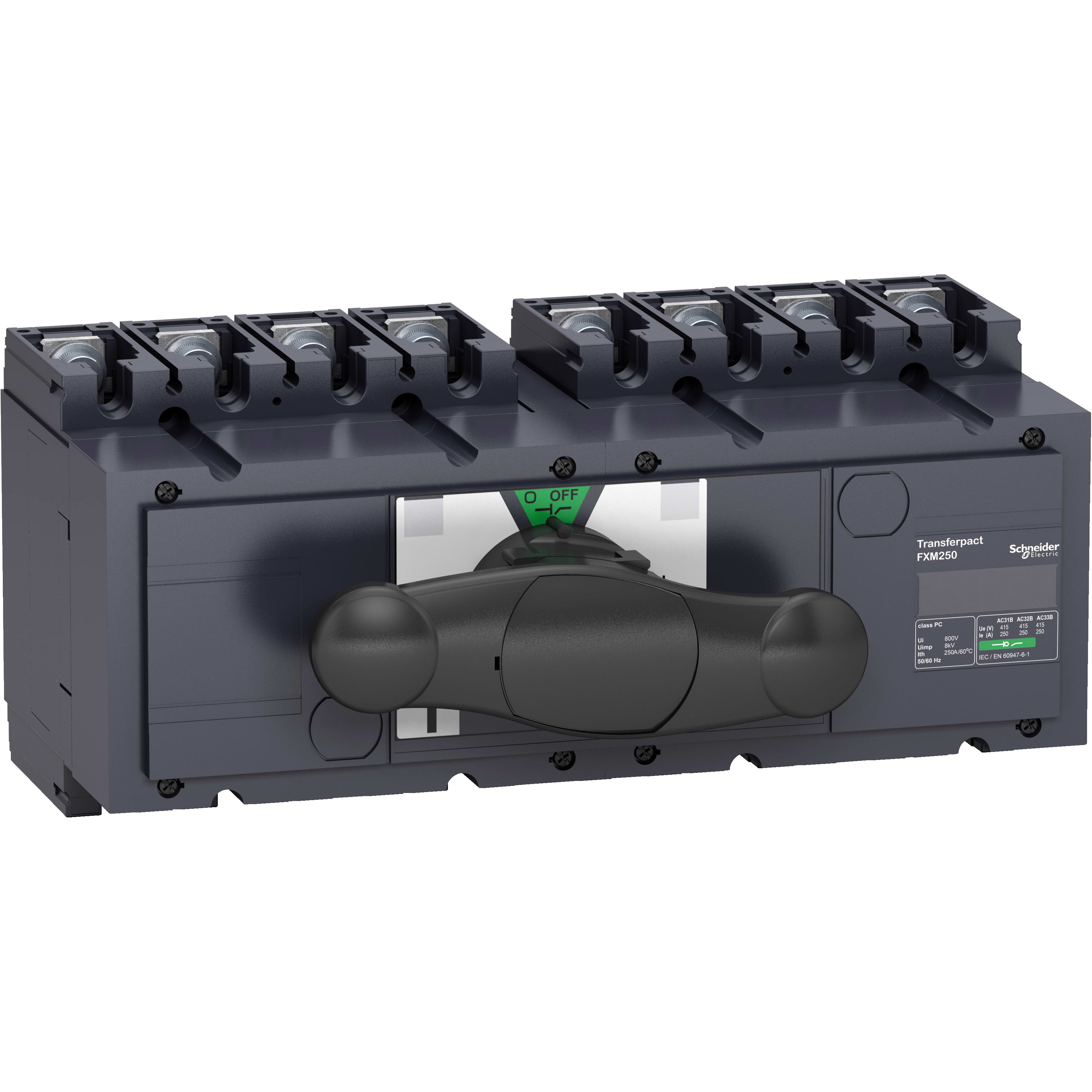 SCHNEIDER ELECTRIC - Commutatore sorgente manuale Interpact INS250 - 4 poli - 250 A