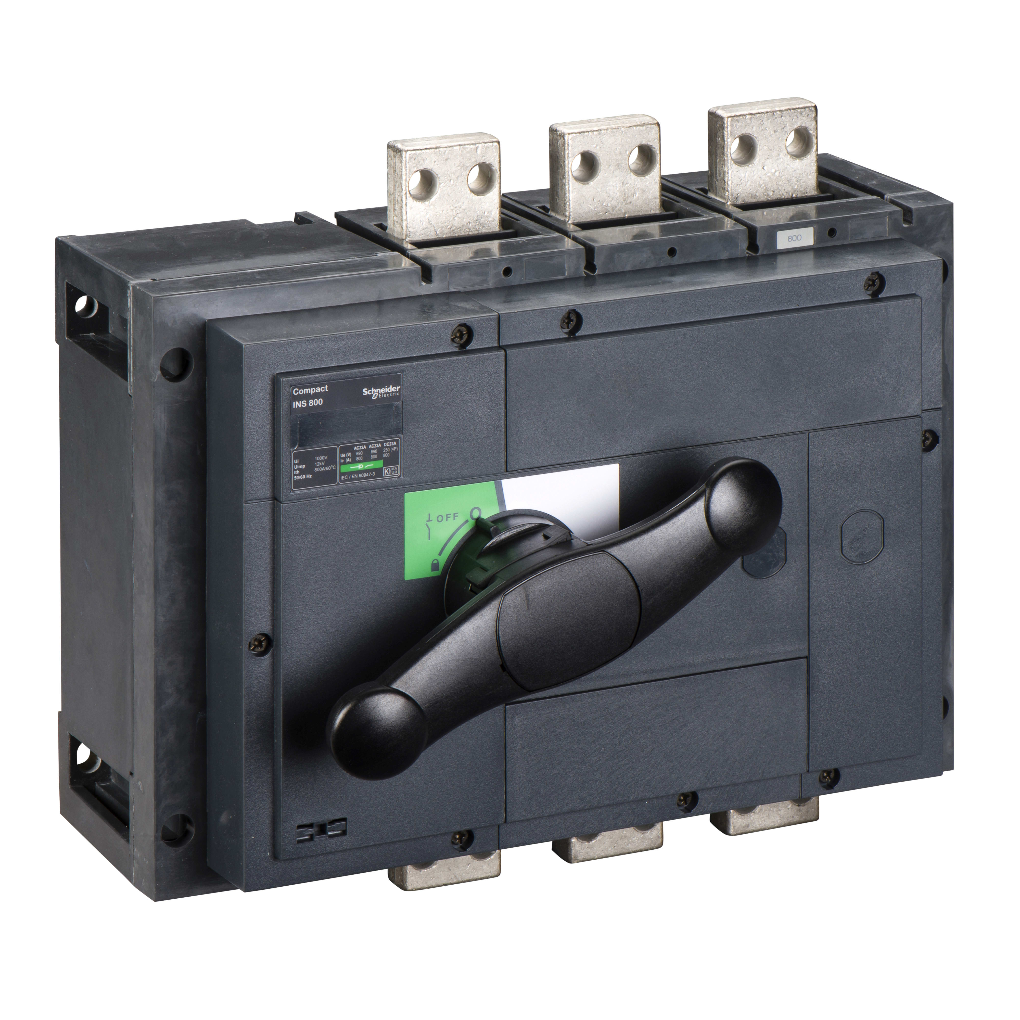 SCHNEIDER ELECTRIC - Interruttore / sezionatore Compact INS800 - 800 A - 3 poli