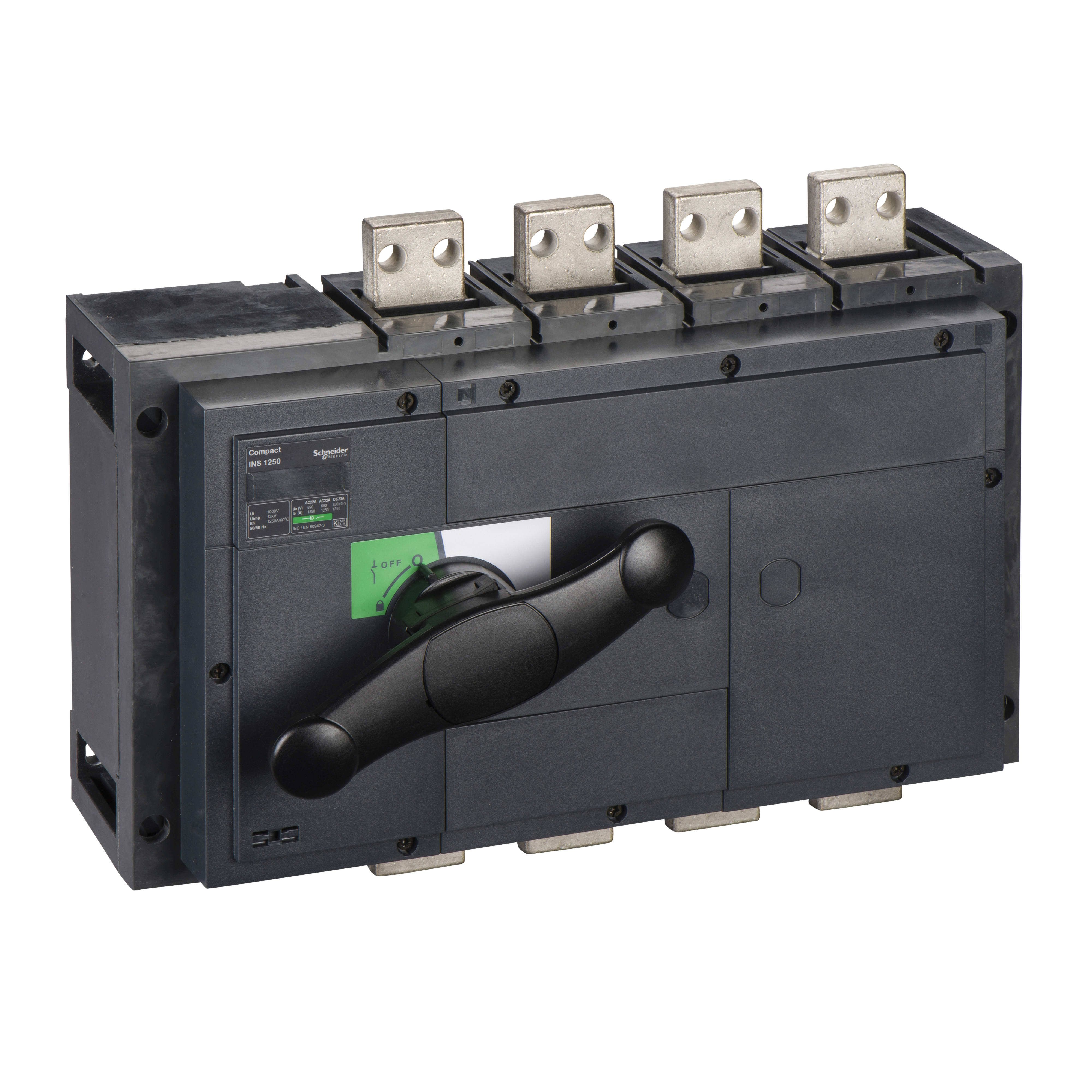 SCHNEIDER ELECTRIC - Interruttore / sezionatore Compact INS1250 - 1250 A - 4 poli