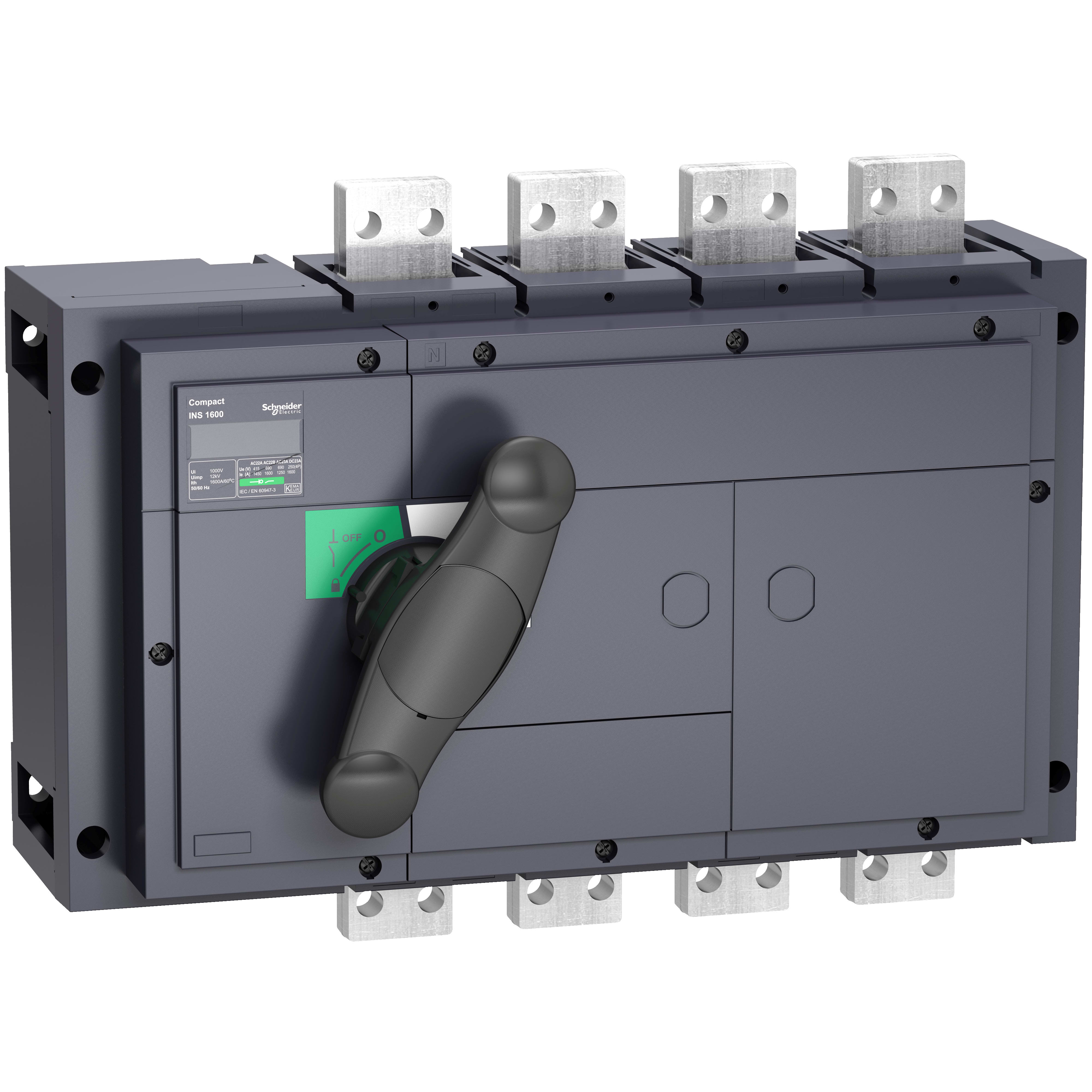 SCHNEIDER ELECTRIC - Interruttore / sezionatore Compact INS630b - 630 A - 4 poli