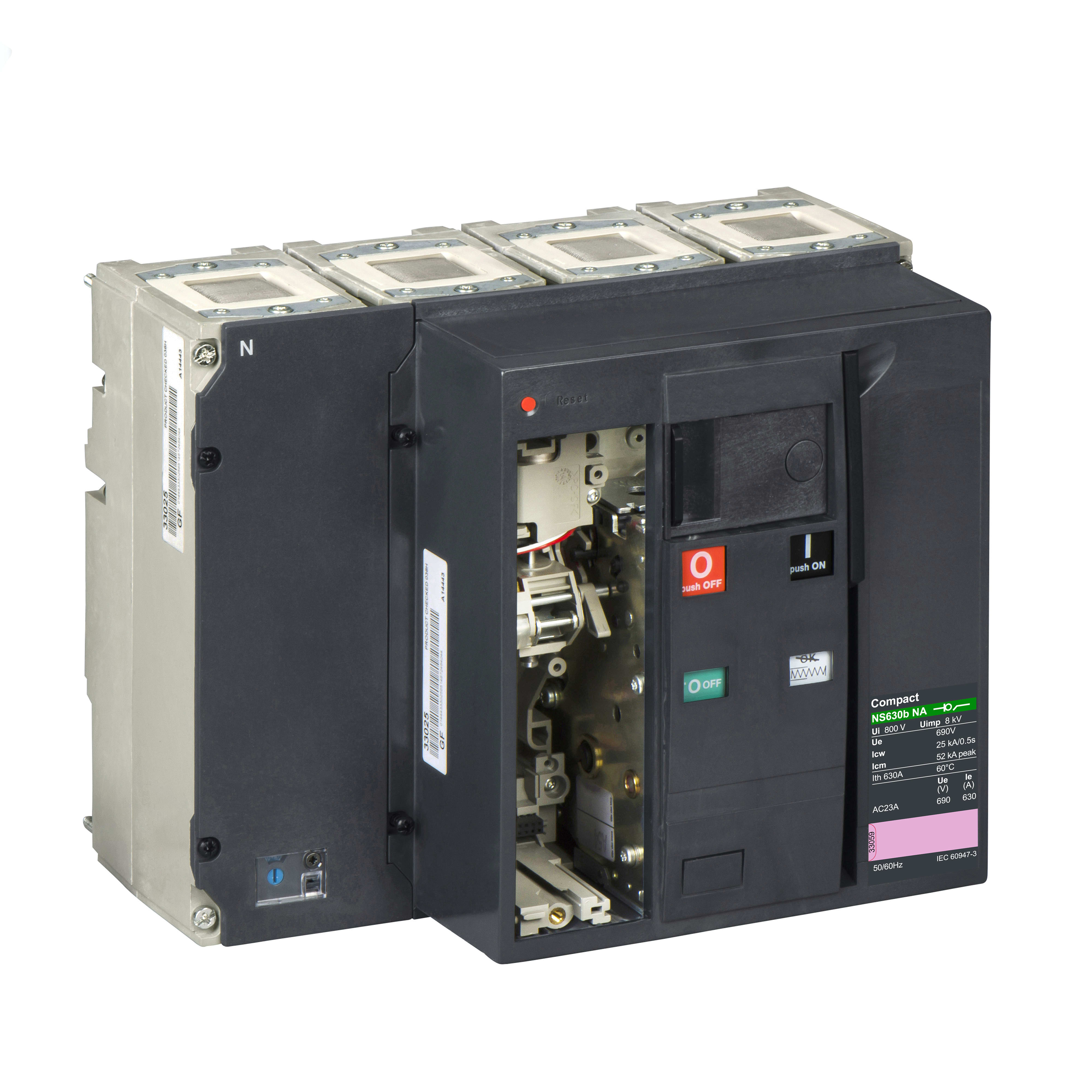 SCHNEIDER ELECTRIC - Sezionatore Compact NS630b NA - 630 A - 4 poli