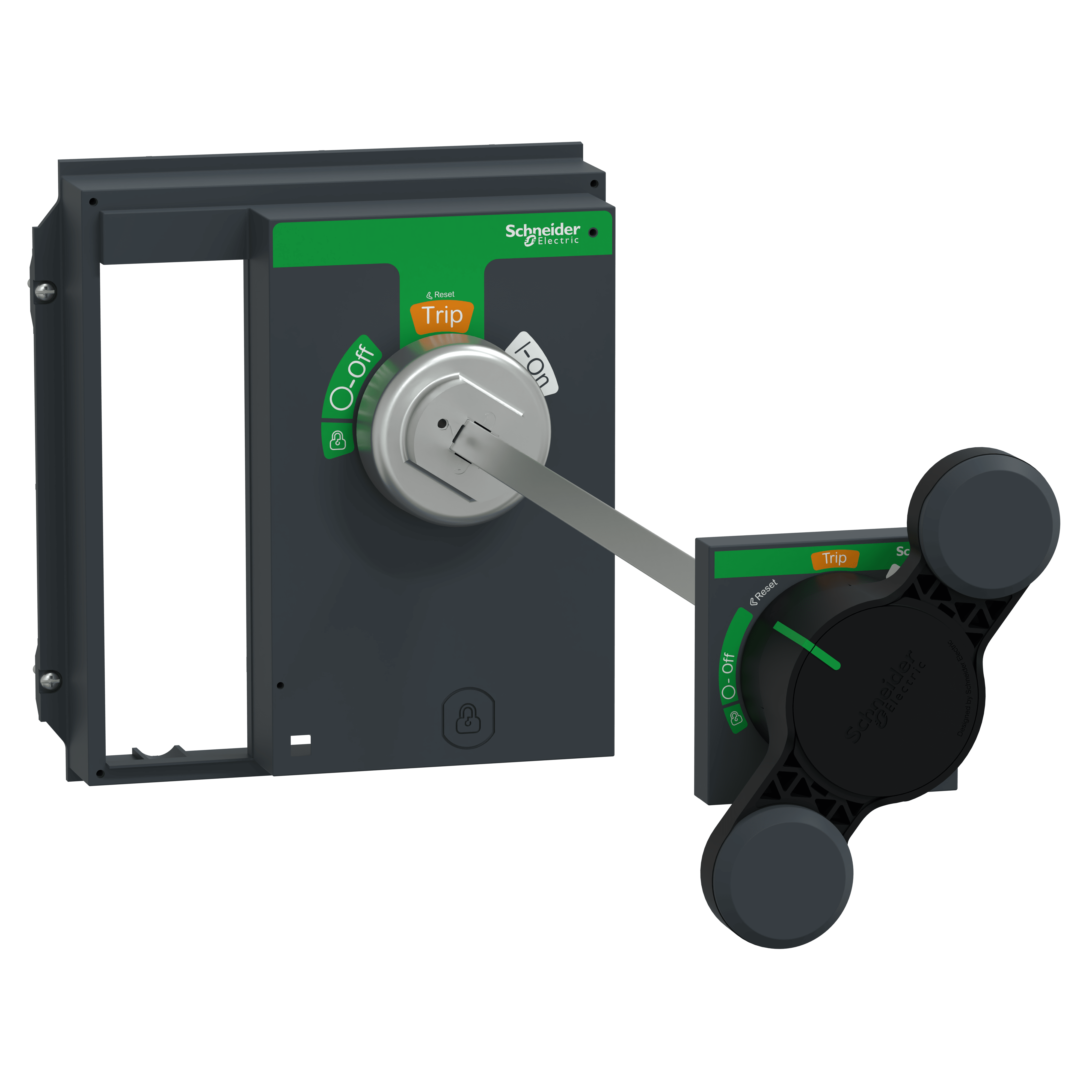 SCHNEIDER ELECTRIC - Impugnatura girevole anteriore - Nera - Per NS 630b..1600