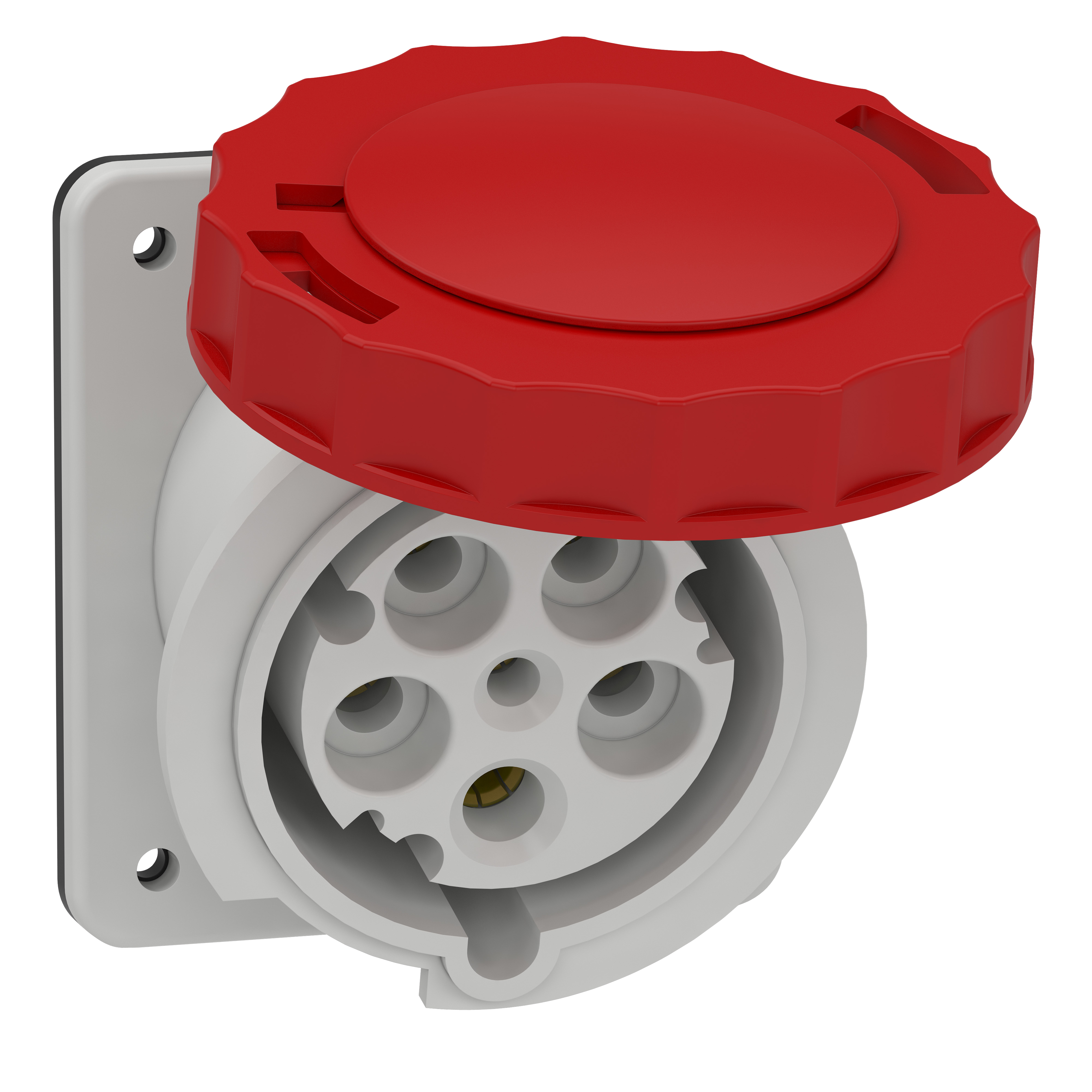 SCHNEIDER ELECTRIC - Presa fissa BT da incasso inclinata IP67 63A 380V 3P+N+T