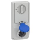 SCHNEIDER ELECTRIC - Presa da incasso interbloccata con fusibile Unika IP44 16A 220V 2P+T