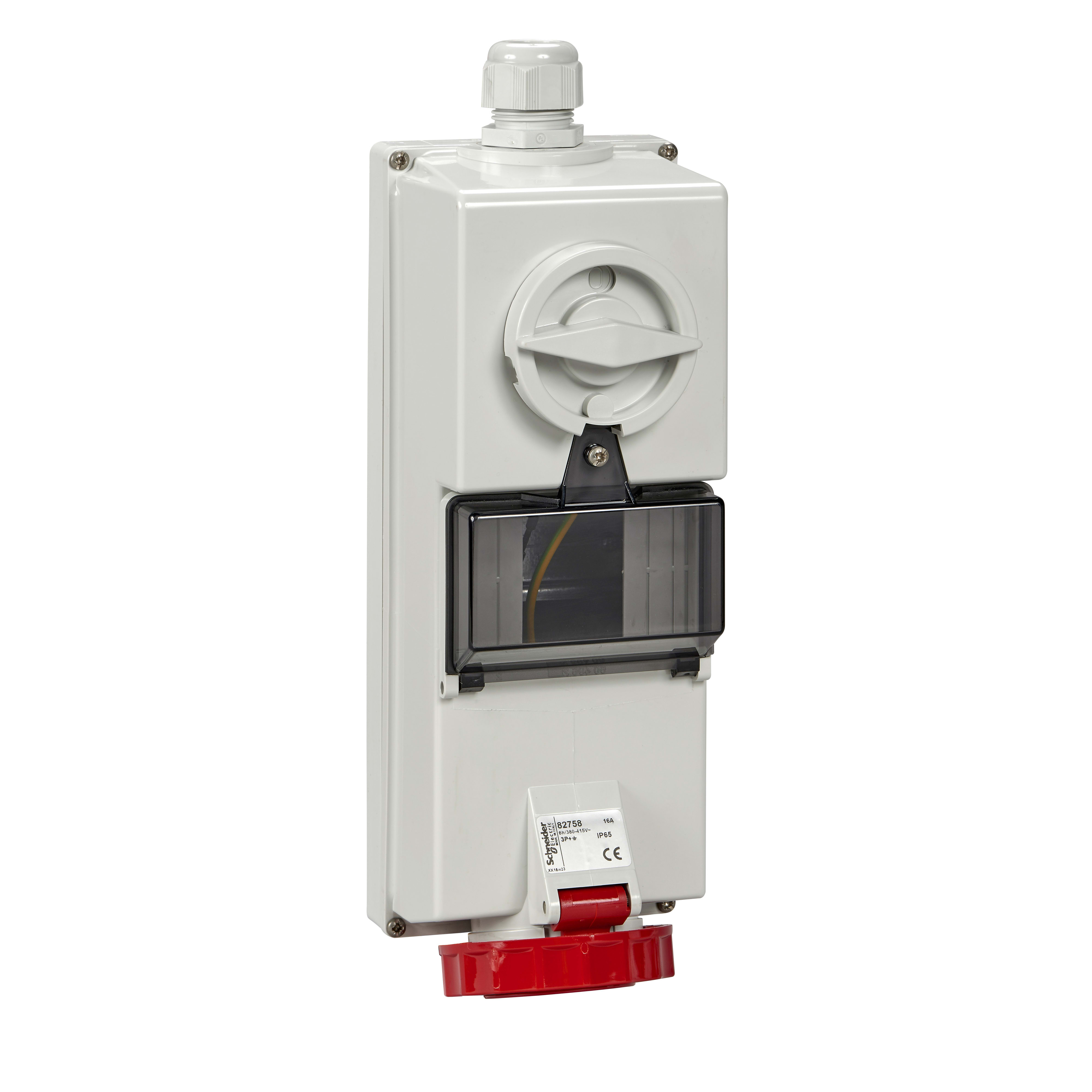 SCHNEIDER ELECTRIC - Presa da parete interbloccata/vano DIN Isoblock IP65 16A 380V 3P+N+T
