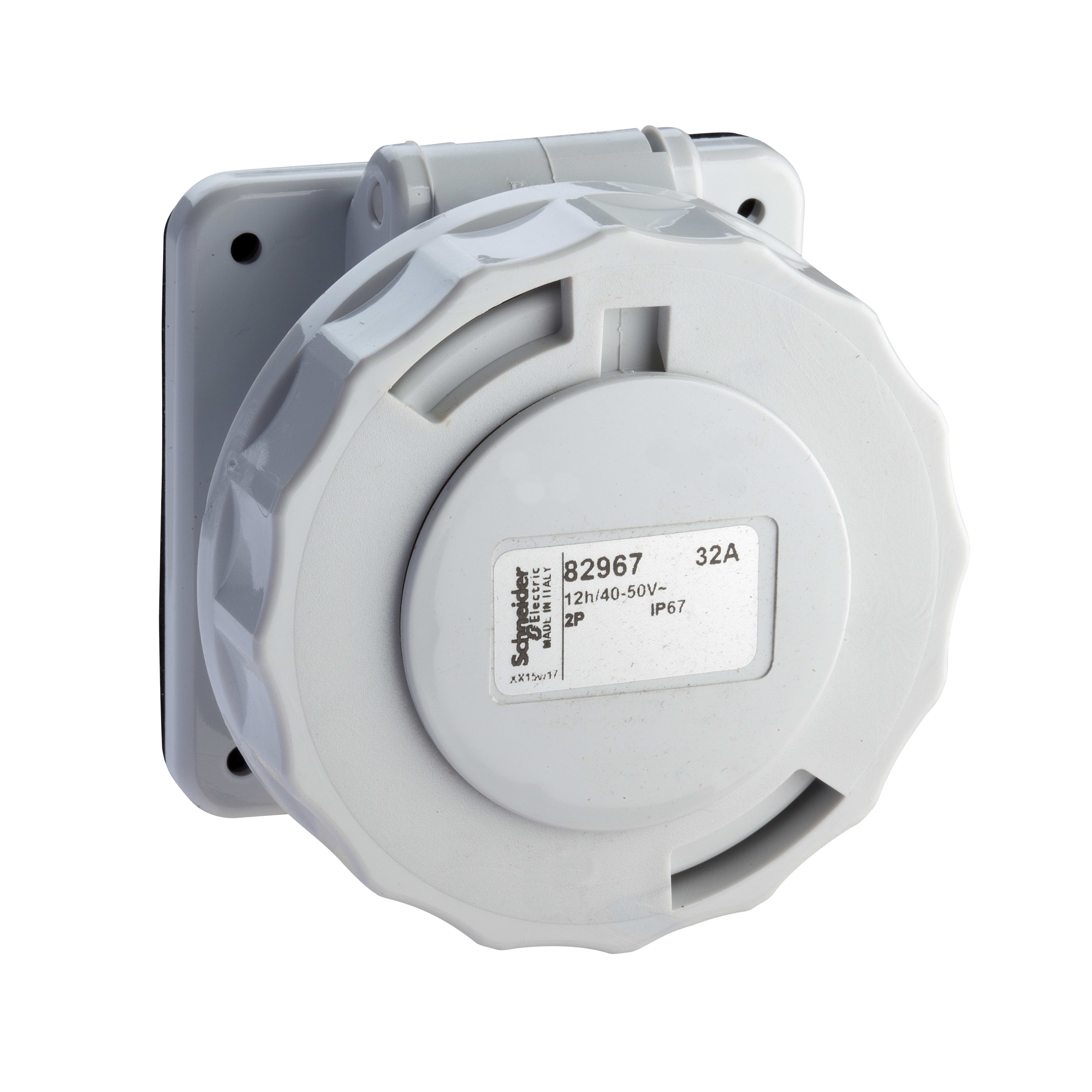 SCHNEIDER ELECTRIC - Presa fissa BTS da incasso IP67 32A 48V 50Hz 3P