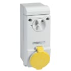 SCHNEIDER ELECTRIC - Presa da parete interbloccata Unika IP44 32A 110V 2P+T