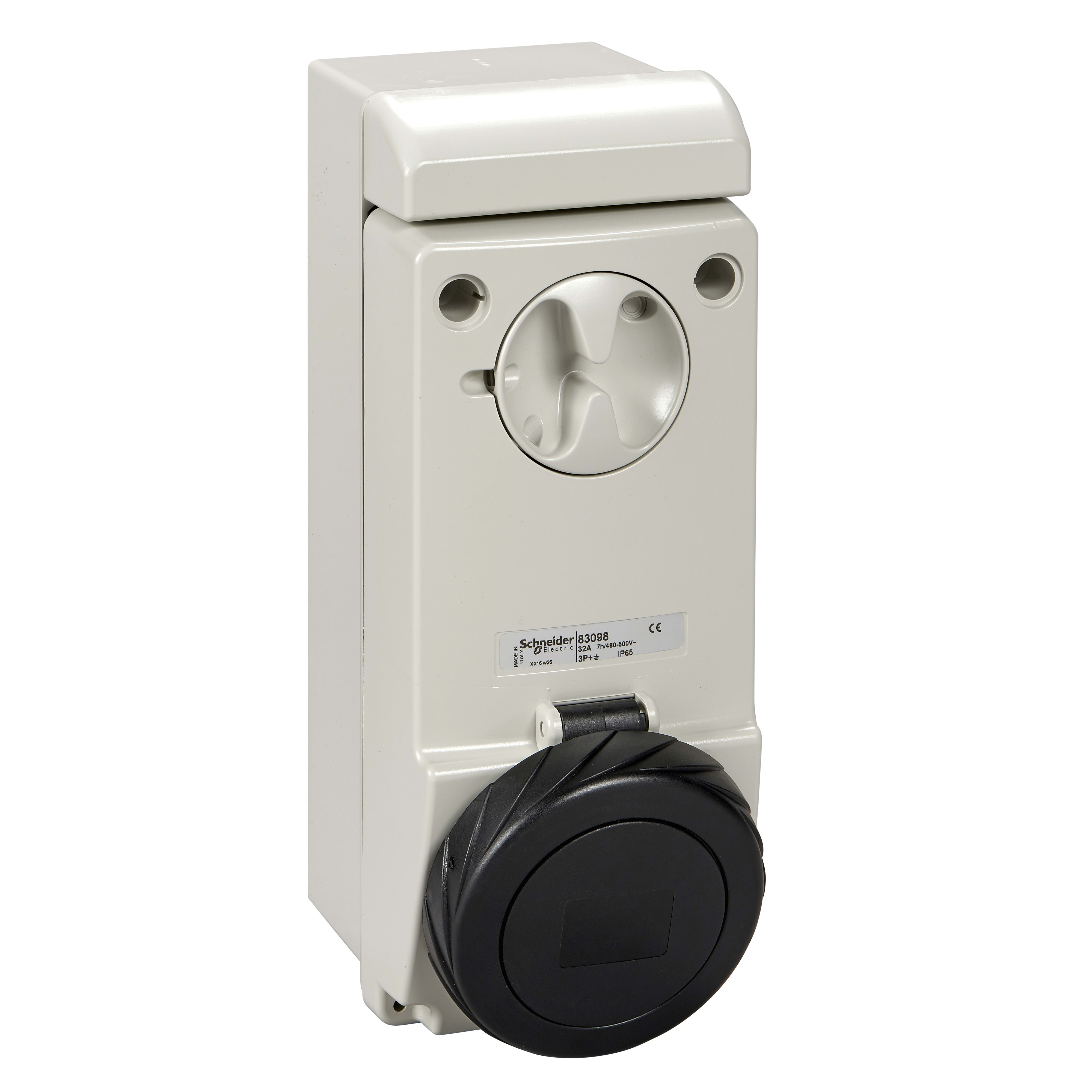 SCHNEIDER ELECTRIC - Presa da parete interbloccata Unika IP65 32A 500V 3P+T