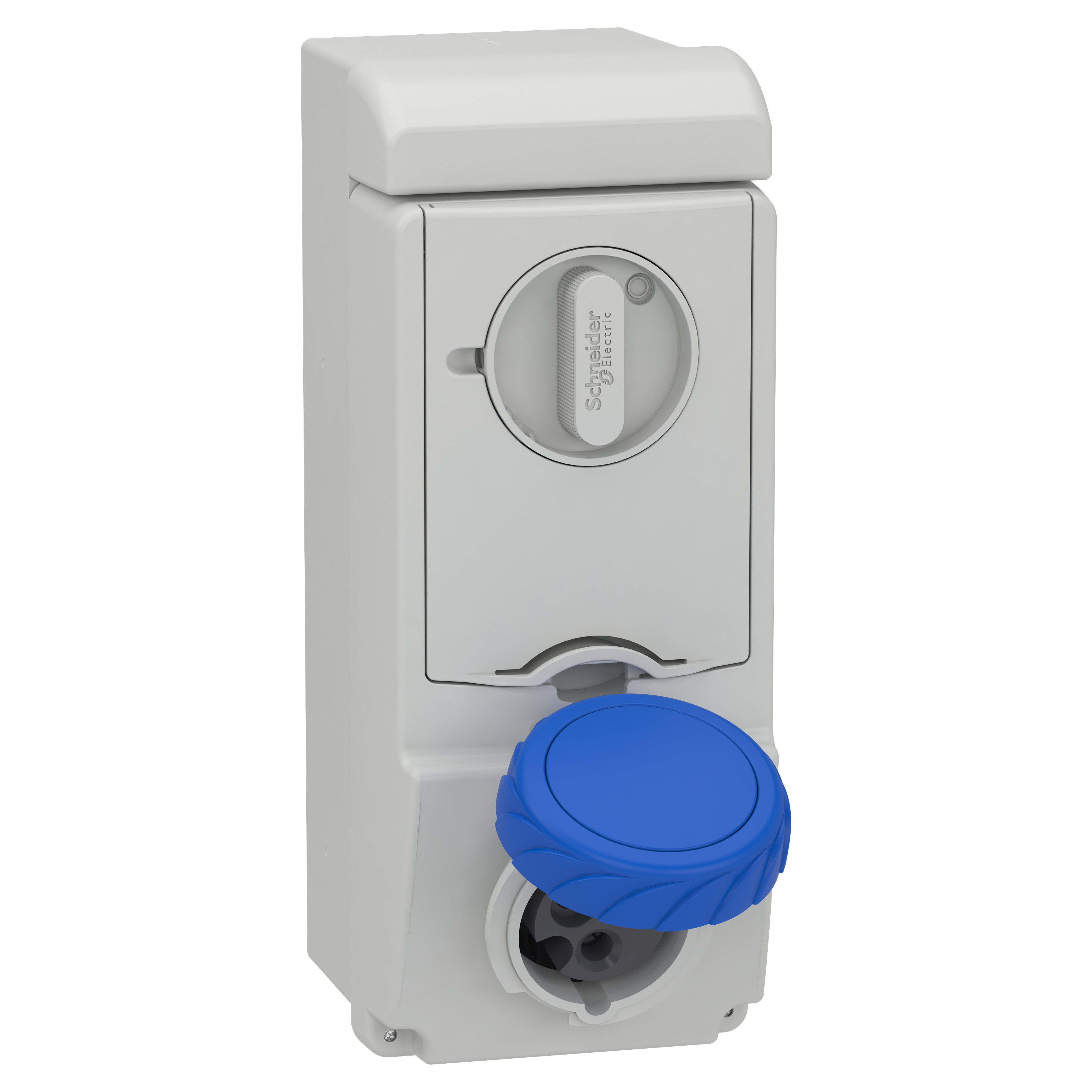 SCHNEIDER ELECTRIC - Presa da parete interbloccata fusibilata Unika IP65 16A 220V 2P+T