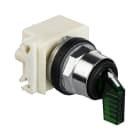 SCHNEIDER ELECTRIC - Selettore luminoso Ø 30 - Verde - 2 posizioni,metallo, leva lunga - 24 V AC/DC