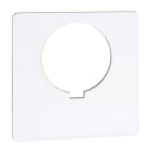 SCHNEIDER ELECTRIC - Piastra legenda vuota plastica 57 x 57 mm - Ø 30 - Bianca - Non contrassegnata