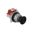 SCHNEIDER ELECTRIC - Pulsante Ø30 - lunetta metallo - testa a fungo Ø35mm - nero - 1NC/NO