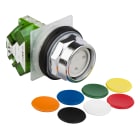 SCHNEIDER ELECTRIC - Pulsante in 7 colori Ø 7 - Sporgente c/ritorno a molla - 1NO