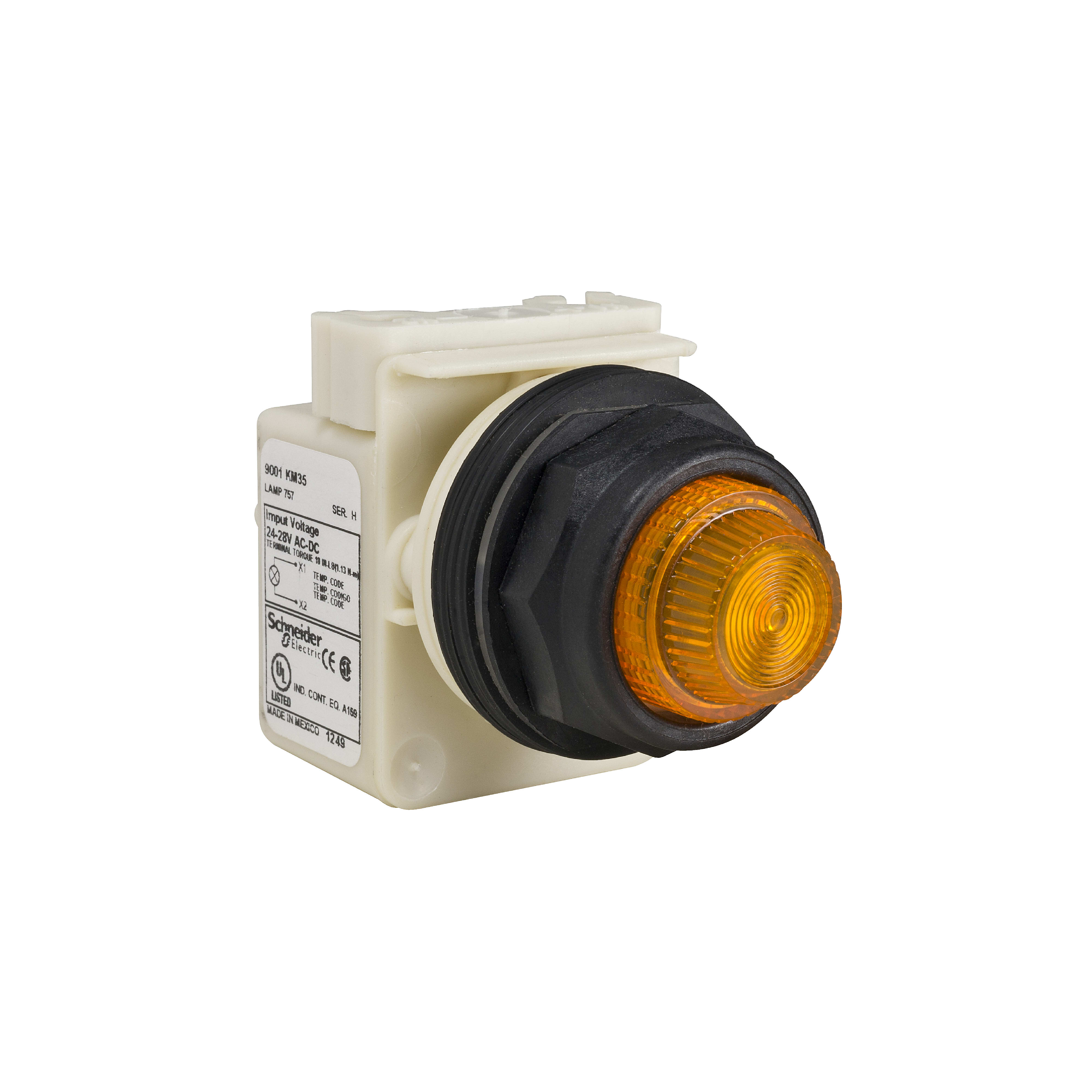 SCHNEIDER ELECTRIC - Lampada spia ambra 28V Ø30
