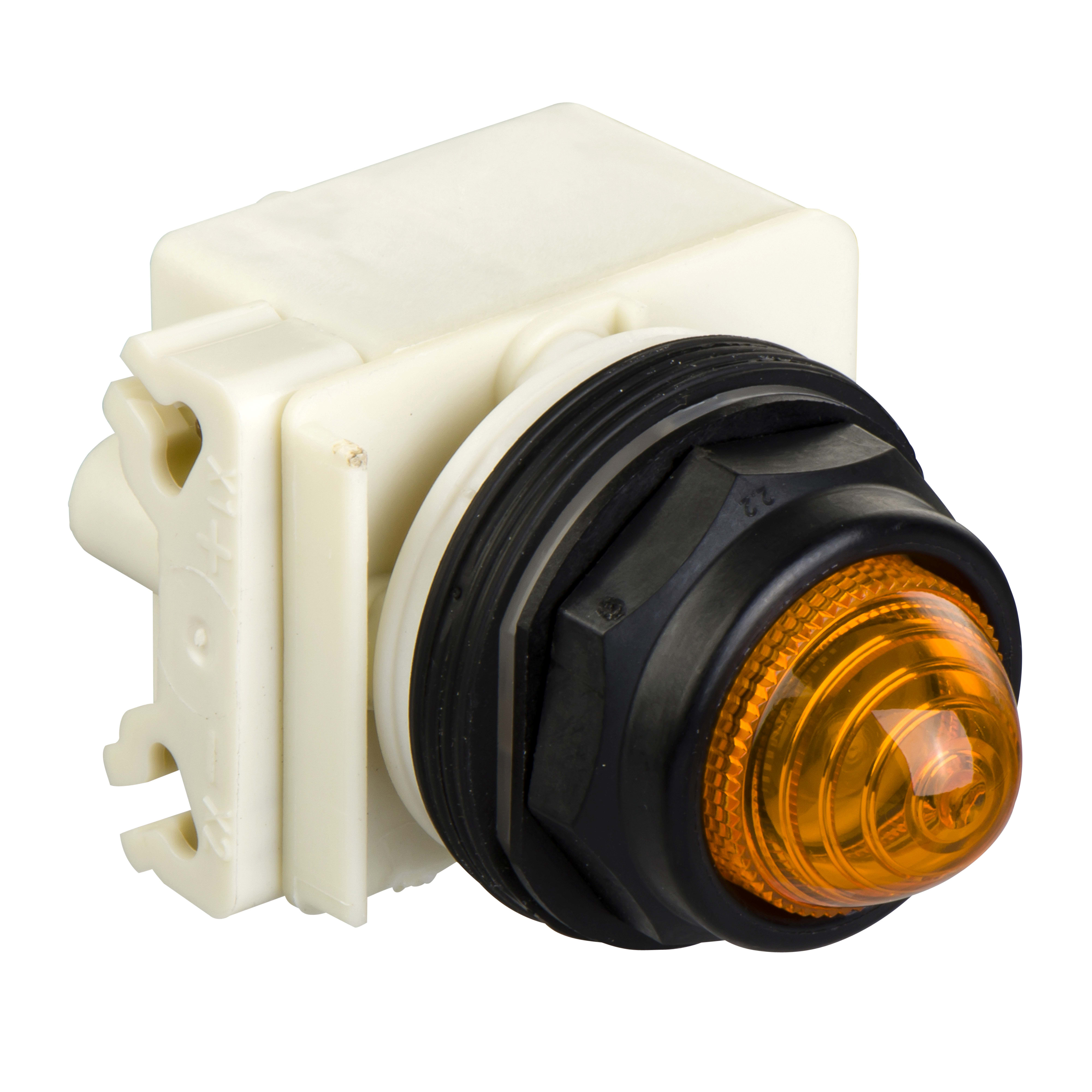 SCHNEIDER ELECTRIC - Lampada spia Ø30 - ambra - LED BA 9S - 120 VAC - IP66