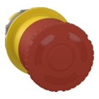 SCHNEIDER ELECTRIC - Testa emergenza non luminosa, Harmony 9001SK,SKR18,plastica,fungo 43,5mm, foro 30,5 mm,ad aggancio con contatto a scatto, rotazione per sblocco
