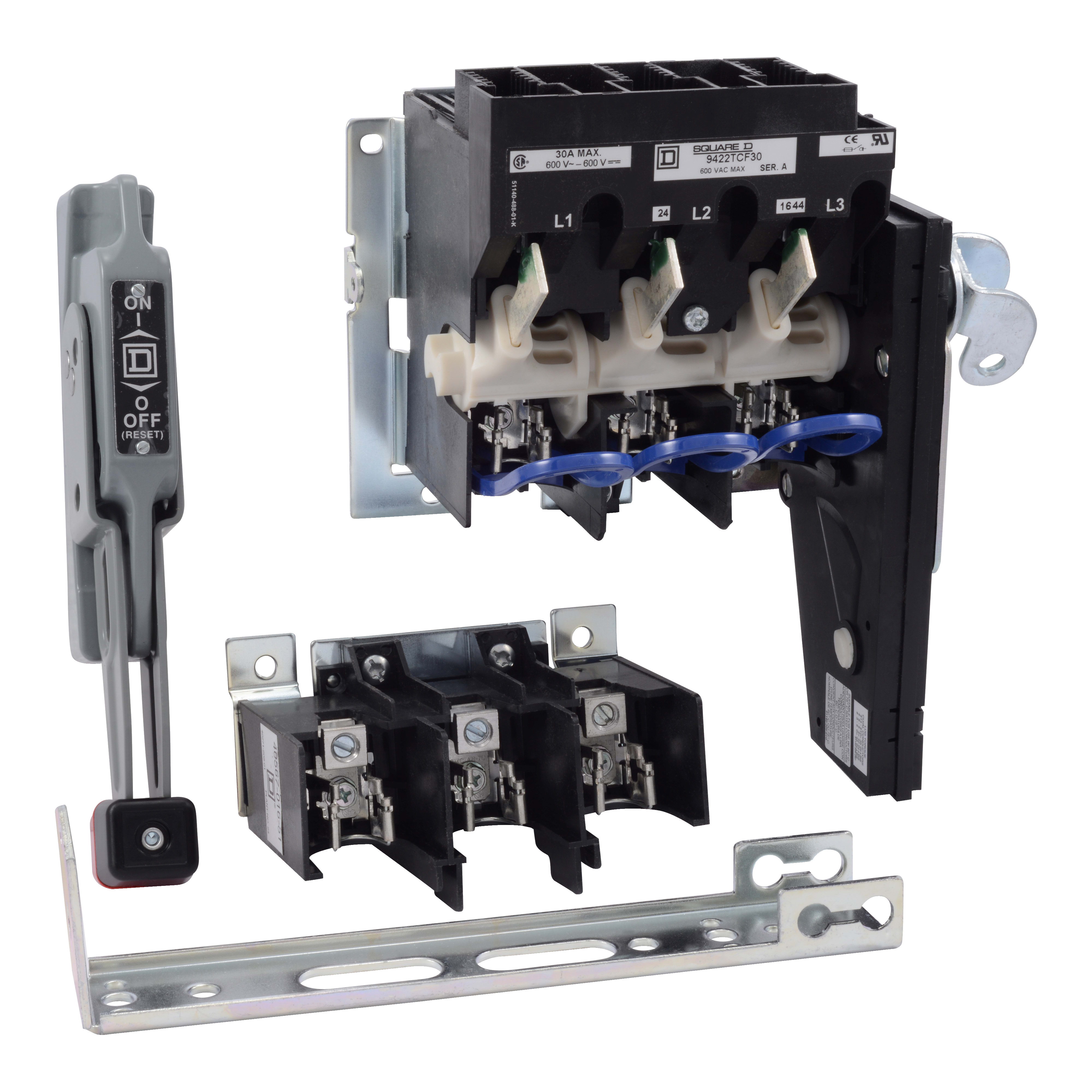 SCHNEIDER ELECTRIC - Sezionatore - Fusibile 100 A , 250/600 V - <= 600 V CA - 25 HP, 200 V CA