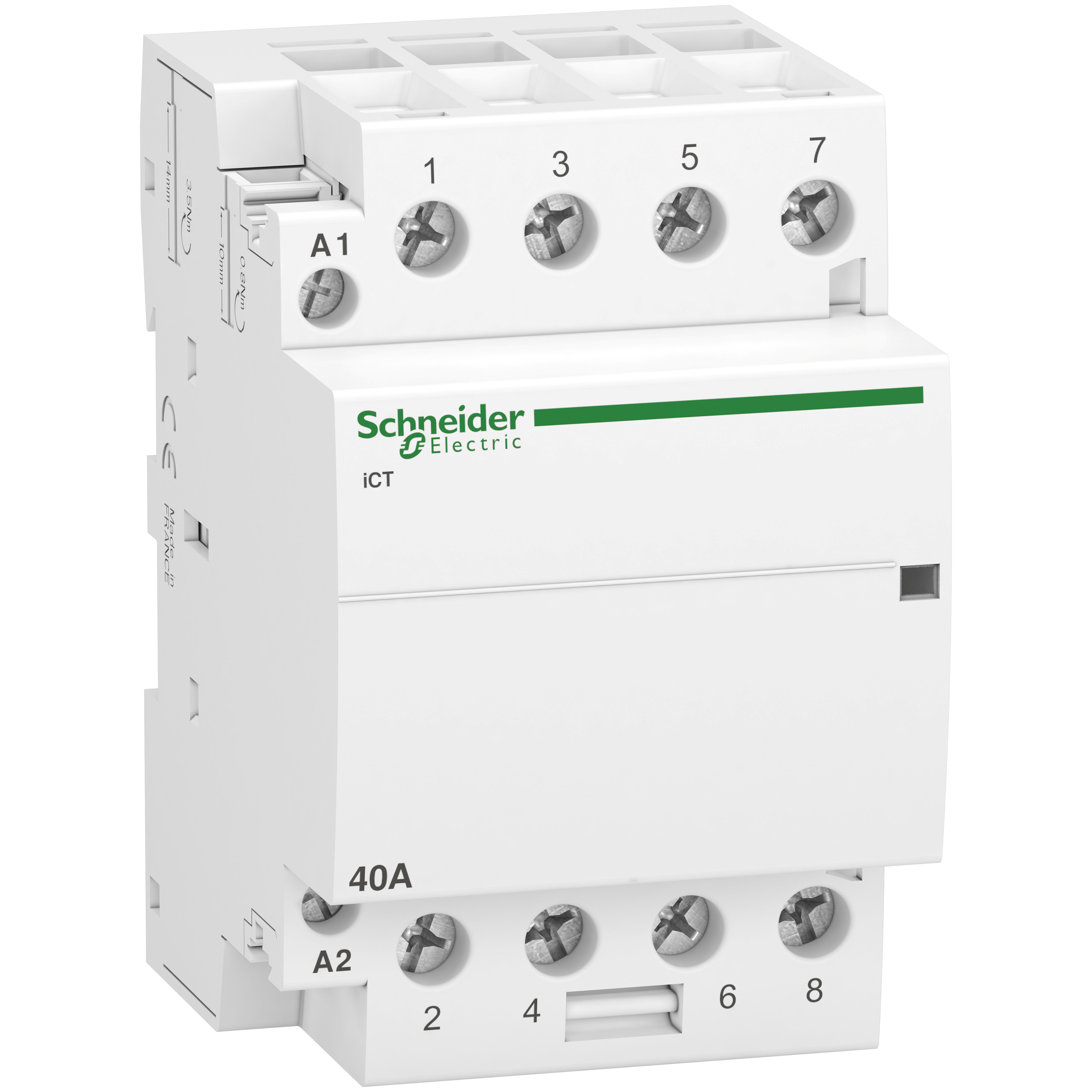SCHNEIDER ELECTRIC - Contattore iCT 4NA 40A comando 230÷240Vca
