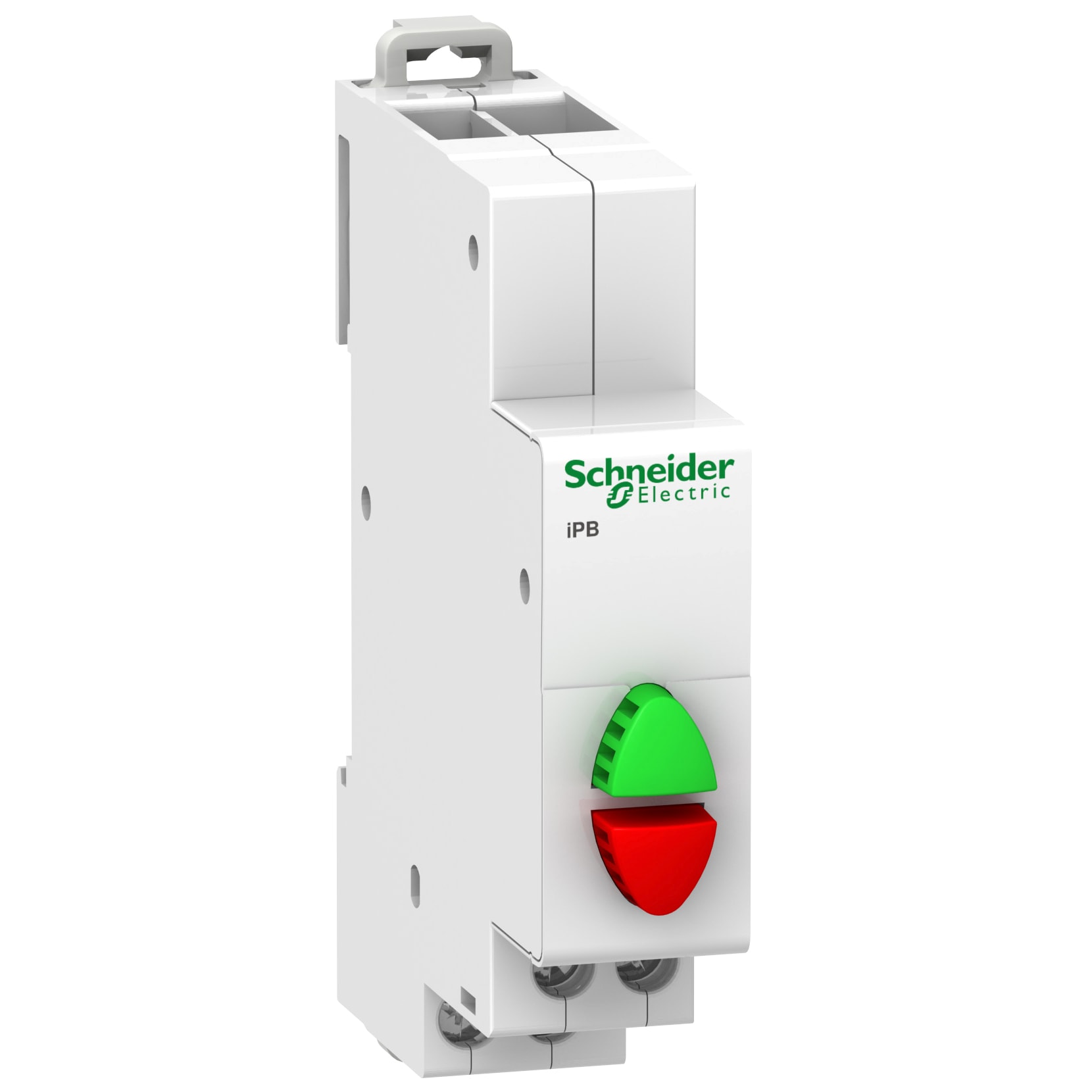 SCHNEIDER ELECTRIC - Pulsante iPB 1NA+1NC 20A 250Vca doppio verde+rosso
