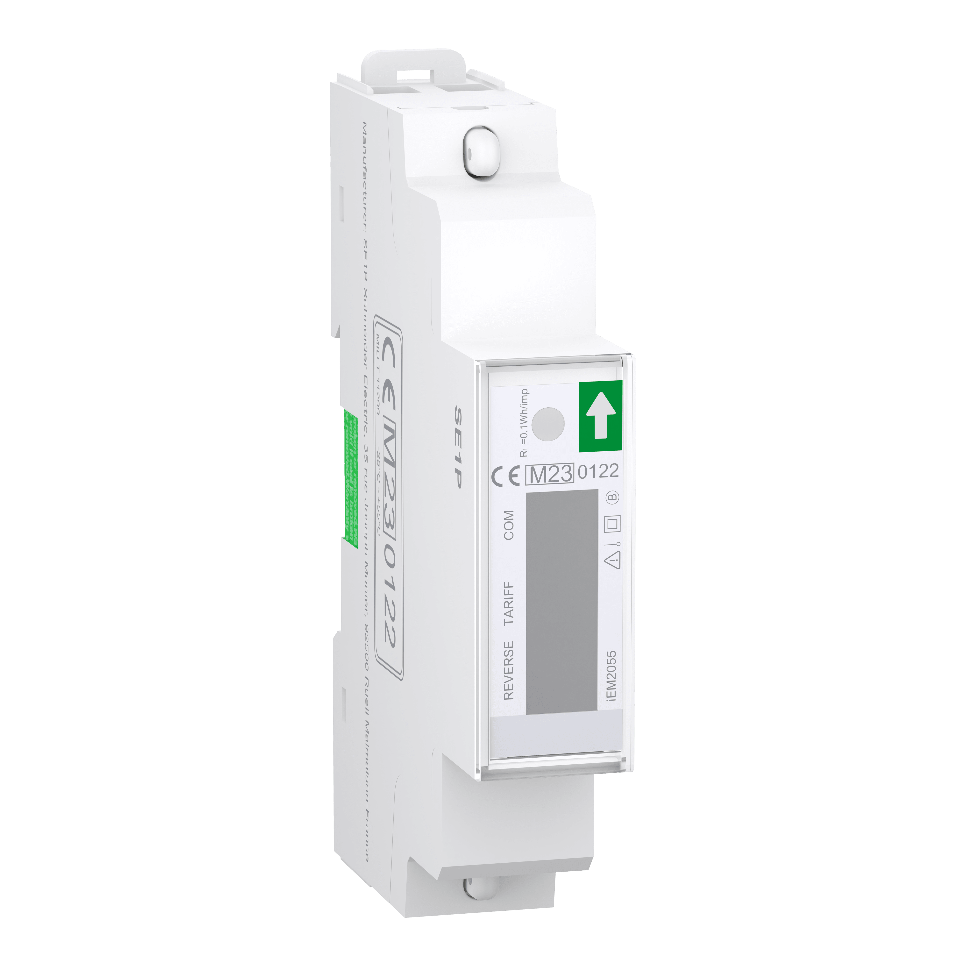 SCHNEIDER ELECTRIC - Contatore di energia monofase iEM2055 - 1 modulo - 230V - 45A - Modbus – MID