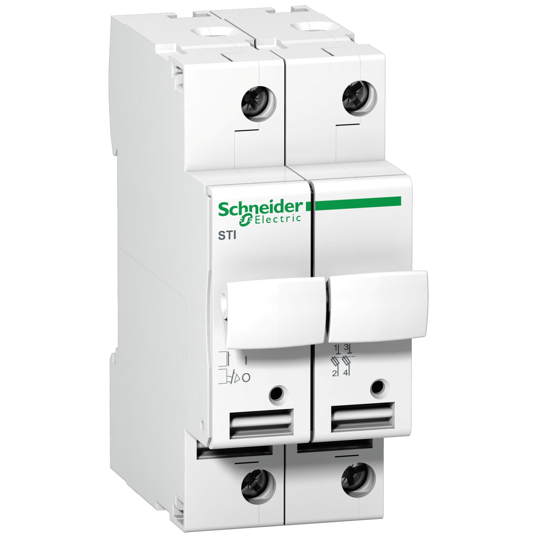 SCHNEIDER ELECTRIC - Base portafusibile STI - 2P - 10.3x38 - 500 Vca