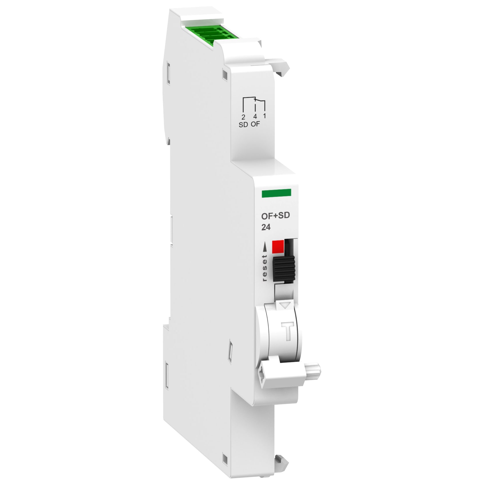 SCHNEIDER ELECTRIC - Contatto segnalazione aperto-chiuso 24Vcc OF+SD24 con Ti24