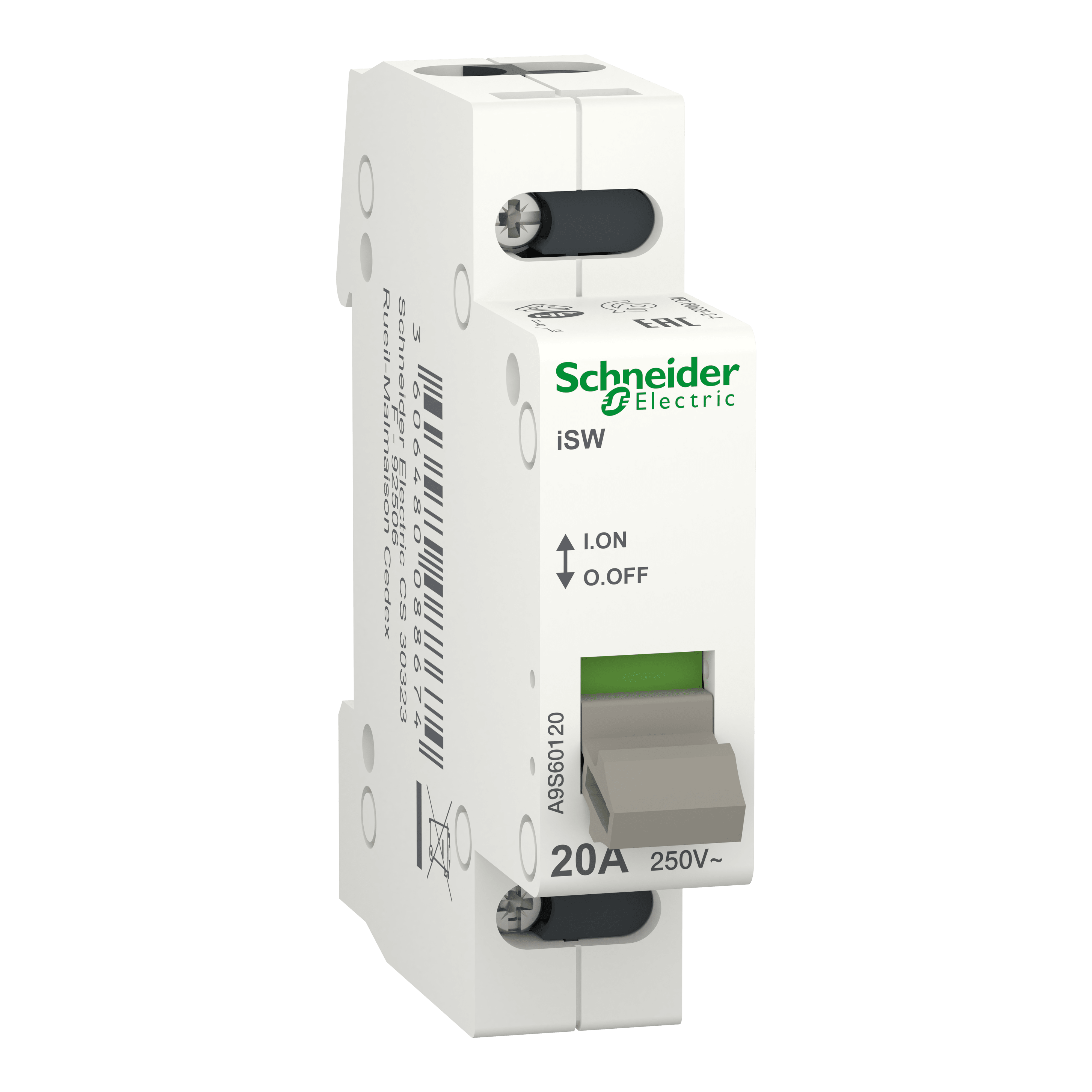 SCHNEIDER ELECTRIC - Interruttore sezionatore iSW 1P 20A
