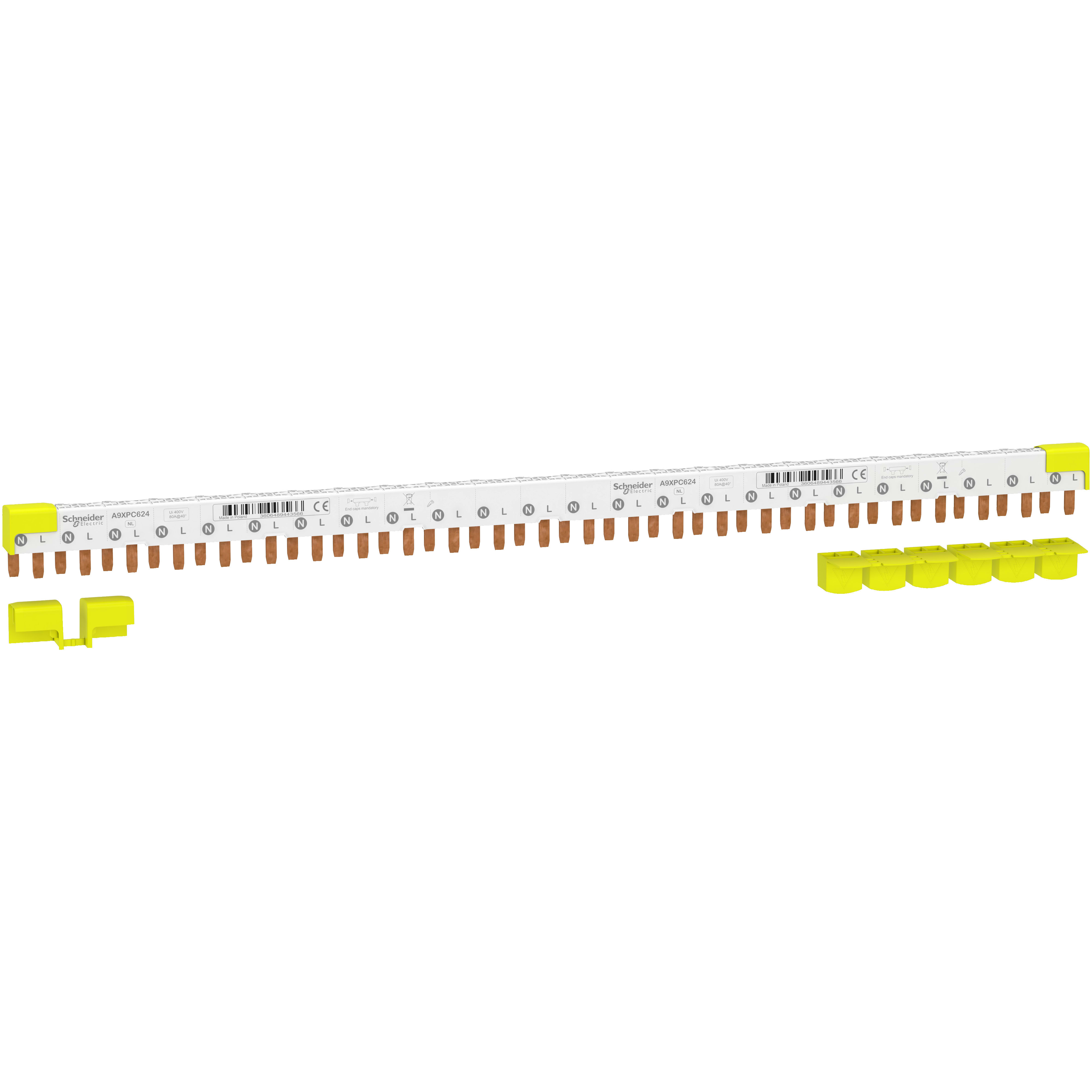 SCHNEIDER ELECTRIC - Pettine iC40 1P+N 24 moduli
