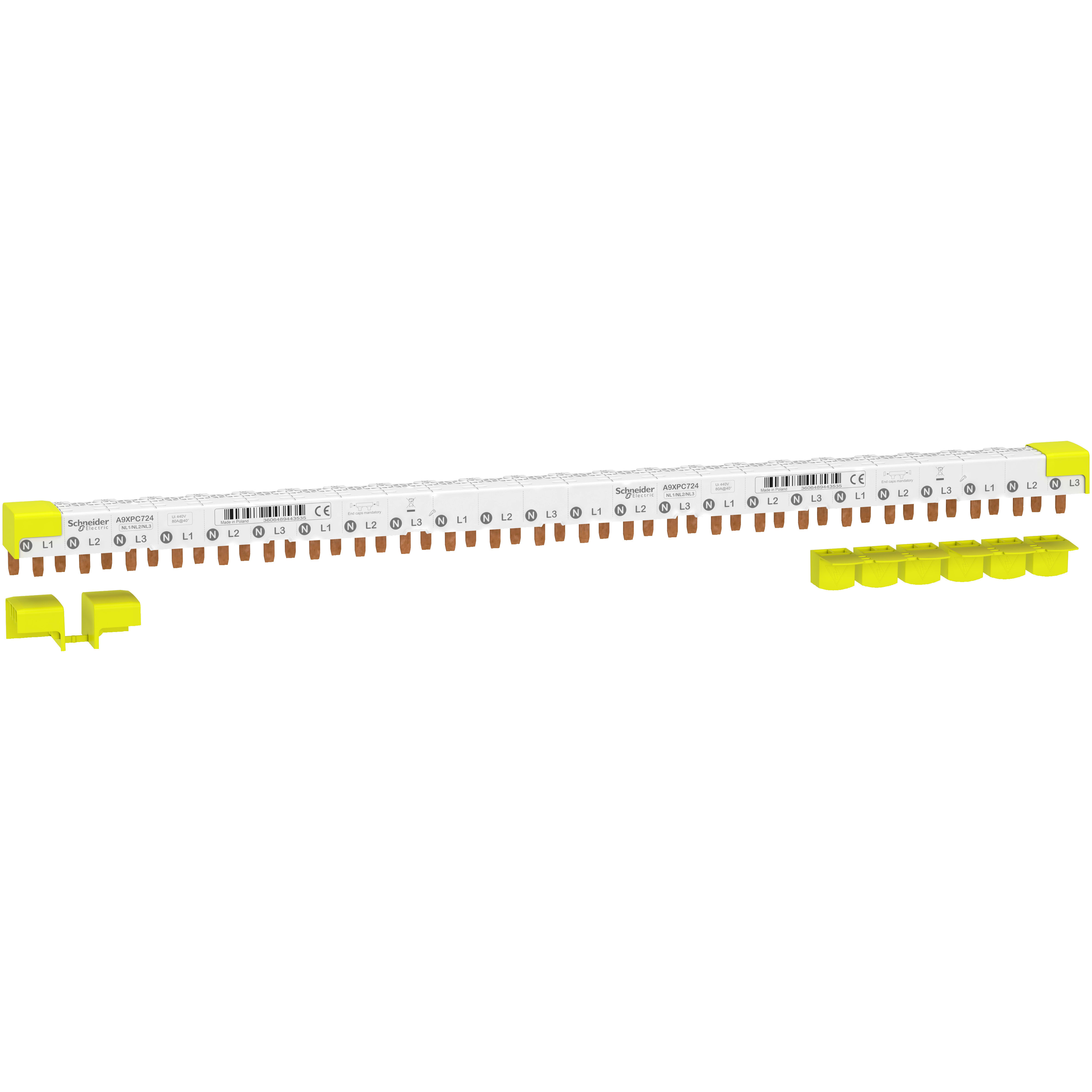 SCHNEIDER ELECTRIC - Pettine iC40 3P+N 24 moduli